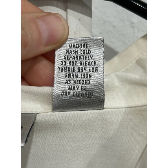 Chicos Womens White Button-Up Shirt Long Sleeve Collared Blouse Top Sz Large - Picture 7 of 9